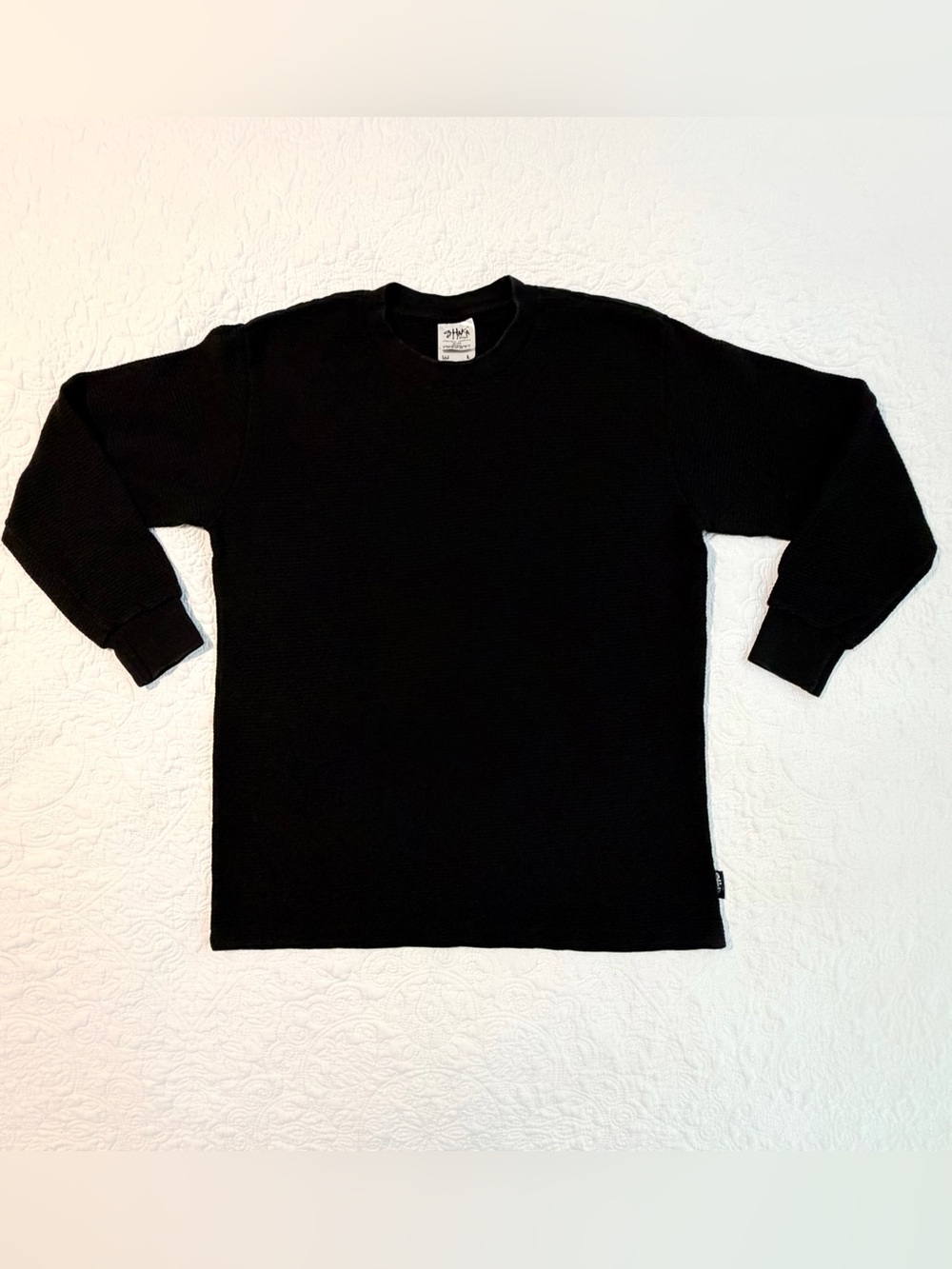 Shaka Wear | Heavyweight Thermal Shirt | Black | Size Large | Blank